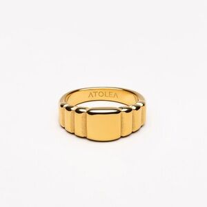 Atolea Gold Chunky Ring - Size 8 - New with Dust Bag